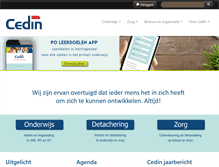 Tablet Screenshot of cedin.nl